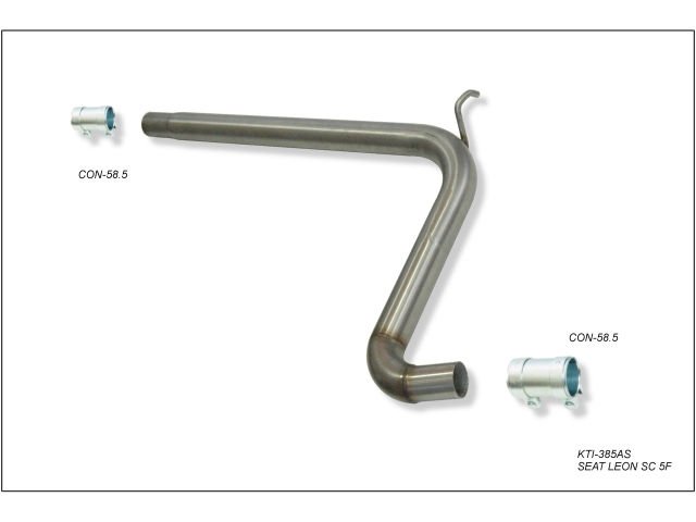 Escape deportivo tramo intermedio central sin silenciador para Seat Leon SC 5F 1.4TSI 150CV/125cv 2014-