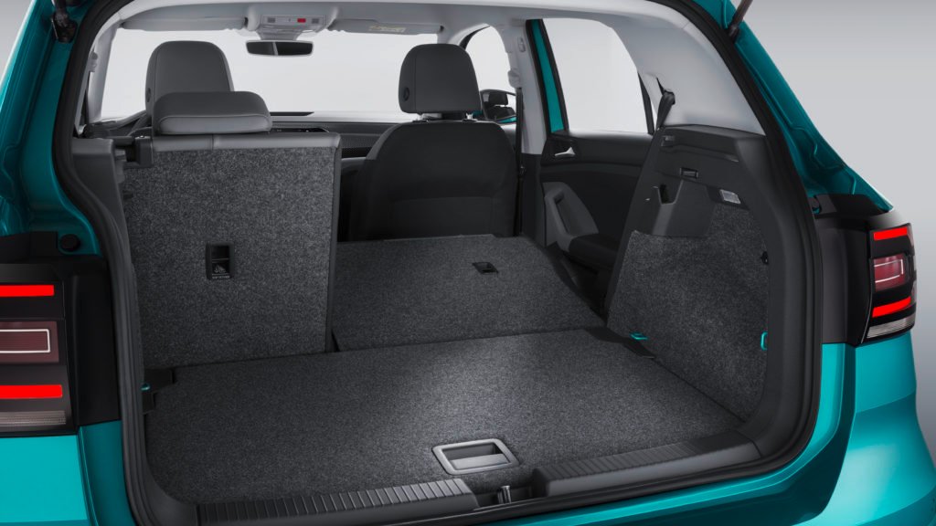 Detalle interior desde el maletero del nuevo VW Volkswagen T-Cross Detalle interior desde el maletero del nuevo VW Volkswagen T-Cross